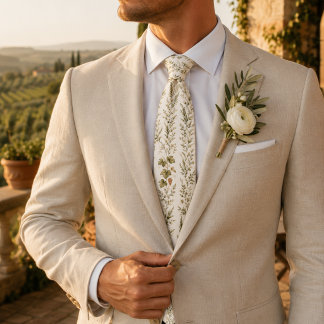 Corbata Viña del Olivar de Villa Italiana con Franjas