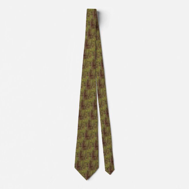 Corbata Vincent van Gogh - Árboles y maleza (Anverso)
