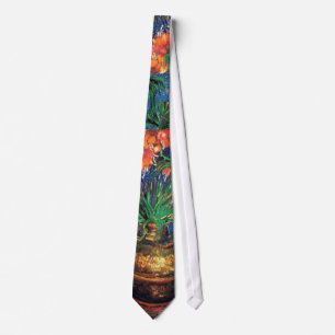 Corbata Vincent Van Gogh - Fritilarias en un jarrón de cob