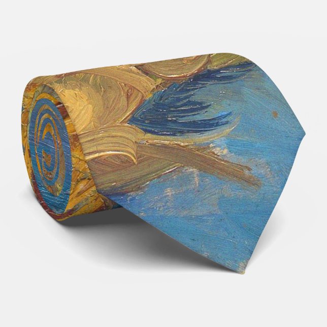 Corbata Vincent van Gogh - girasoles (Enrollado)