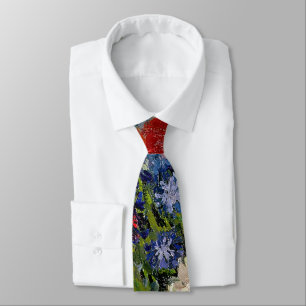 Corbata Vincent van Gogh - Jarrón con acianos y amapolas