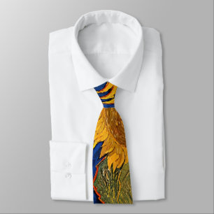 Corbata Vincent van Gogh - Jarrón con cinco girasoles