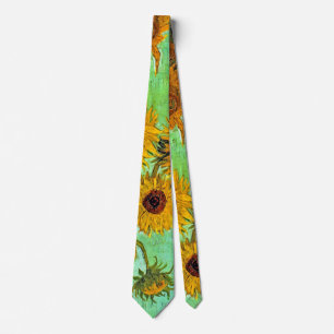 Corbata Vincent Van Gogh - Jarrón con doce girasoles