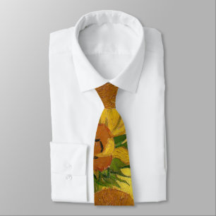 Corbata Vincent van Gogh - Jarrón con quince girasoles
