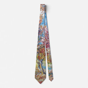 Corbata Vincent Van Gogh - Melocotoneros rosados
