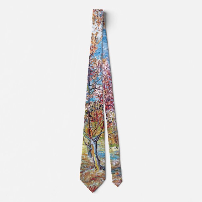 Corbata Vincent Van Gogh - Melocotoneros rosados (Anverso)