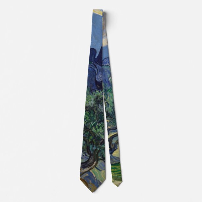 Corbata Vincent van Gogh - Olivos, montañas de Alpilles (Anverso)