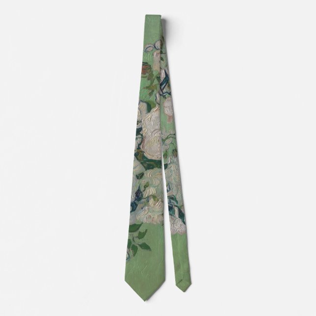 Corbata Vincent Van Gogh "Rosas" (Anverso)