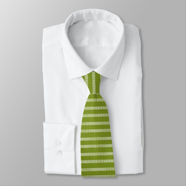 Corbata Vínculo con el patrón griego verde (Atado)