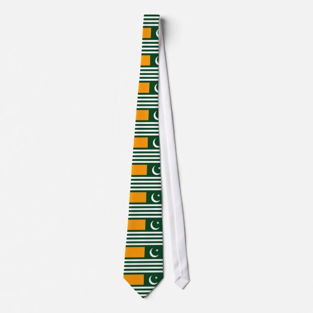 Corbata Vínculo de la bandera del territorio de Azad Jammu (Anverso)