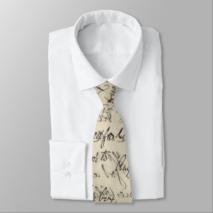 Corbata Viñeta de caligrafía de script antigua