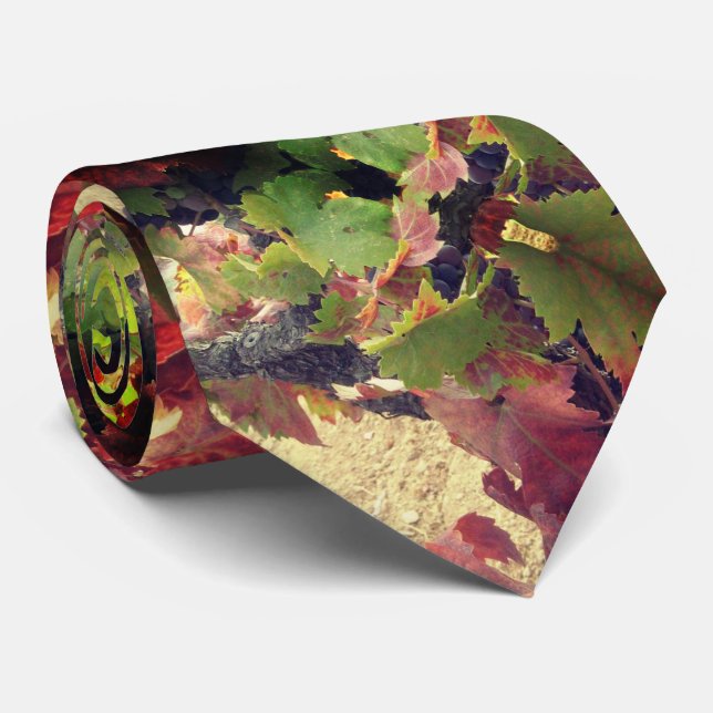 Corbata Vineyard Abstract Neck Tie (Enrollado)