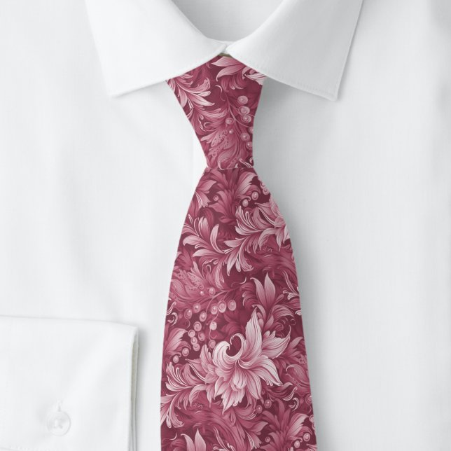 Corbata Vino Polvoriento Botánico Ornate (Subido por el creador)