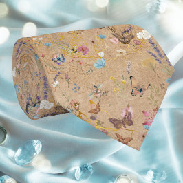 Corbata Vintage Boho Butterfly Garden Wedktie