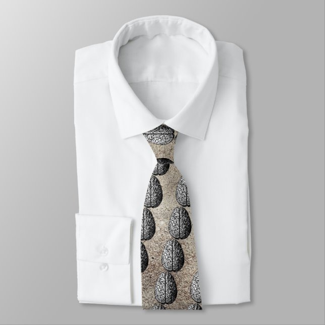 CORBATA VINTAGE BRAIN DRAWING TIE (Atado)