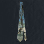 Corbata Vintage Christmas, Central Park en Winter Glackens<br><div class="desc">Central Park en invierno (c.1905) de William Glackens. Glackens era un pintor realista muy influenciado por el impresionismo. Este bonito cuadro de arte impresionista es un antiguo diseño navideño de Feliz Navidad en el que los niños se divierten mientras juegan y trinan en la nieve en invierno. Algunos árboles y...</div>