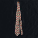 Corbata Vintage Christmas, Santa Claus con Elves Workshop<br><div class="desc">¡Ya está disponible! ¡Corbatas impresas de doble cara! ¡Dos veces más agradable! Ilustracion de la Vintage. Imagen de feriado de Navidad con Jolly San Nicolás y sus elfos ocupados construyendo juguetes, muñecas, caballos mecedores, etc. en el taller de Santa en el Polo Norte en la Víspera de los Navidades. Santa...</div>