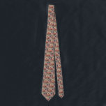 Corbata Vintage Christmas, Santa Claus con Elves Workshop<br><div class="desc">Ilustracion de la Vintage. Imagen de feriado de Navidad con Jolly San Nicolás y sus elfos ocupados construyendo juguetes, muñecas, caballos mecedores, etc. en el taller de Santa en el Polo Norte en la Víspera de los Navidades. Santa Claus está revisando su lista traviesa o buena una vez más para...</div>