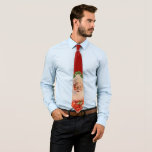 Corbata Vintage Christmas Santas Sleigh Ride<br><div class="desc">Aquí viene Santa Claus en la víspera de un Navidad de bravatas - a través de la nieve y el viento para entregar esos regalos. A tus hijos les encantará esta corbata de Navidades.</div>