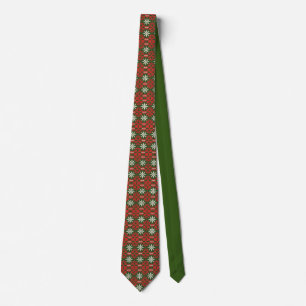 Corbata Vintage Christmas/winter con estampado