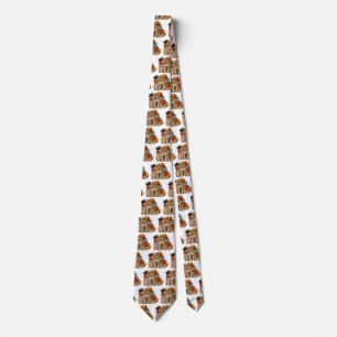 Corbata Vintage Cute Amor de San Valentín, Dos Perritos Mu