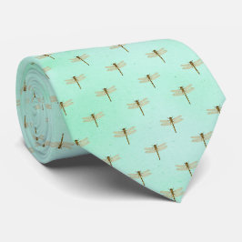 Corbata Vintage Dragonfly Cuello Floral