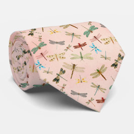 Corbata Vintage Dragonfly Cuello Floral