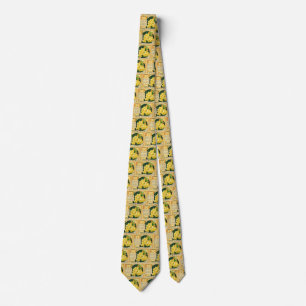 Corbata Vintage Fruit Crate Art, Uvas Mascate