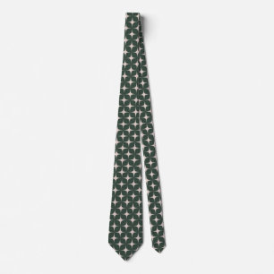 Corbata Vintage geométrico moderno de mediados de siglo