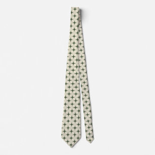 Corbata Vintage geométrico moderno de mediados de siglo ma
