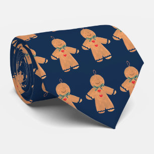 Corbata Vintage Gingerbread Navidades Fun Naval