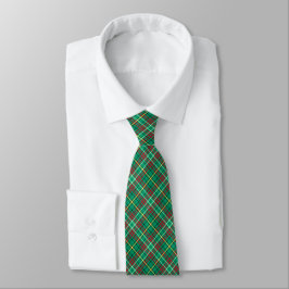Corbata Vintage Green Vintage Christmas Plaid Tie