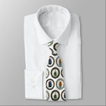 Corbata Vintage Insects Colorful Beetles Science<br><div class="desc">Diversos escarabajos vintage coloridos en el círculo de los puntos polka con fondo blanco. Para el entomólogo o el amante inusual de la vida salvaje.</div>
