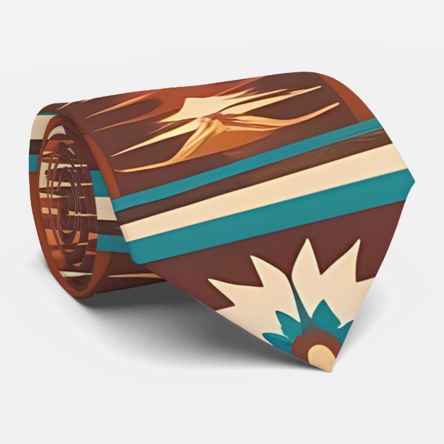 Corbata Vintage Inspired Southwestern Necesario (Enrollado)