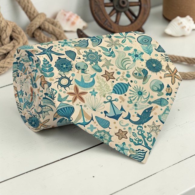 Corbata Vintage Náutica Personalizada (Subido por el creador)