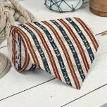 Corbata Vintage Nautical Custom Necktie<br><div class="desc">This custom nautical necktie is perfect for any ocean lover. The unique design features [Specific details of the design, e.g., a vibrant blue and white striped pattern, classic anchors, or a stylized seascape]. It's a stylish and memorable gift for dads, groomsmen, or anyone who appreciates a touch of the sea....</div>