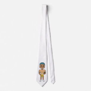 Corbata vintage retro jugador de fútbol arcoíris ombre 