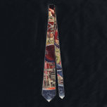 Corbata Vintage Science Ficción Astronauta Rocket Spaceshi<br><div class="desc">¡Ya está disponible! ¡Corbatas impresas de doble cara! ¡Dos veces más agradable! Viaje futurista de ilustracion de la ciencia ficción y imagen del transporte. Una nave espacial transparente que vuela sobre el planeta tierra con un piloto astronauta. Un clásico de los años 50: el diseño de ciencia ficción de historietas...</div>