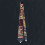 Corbata Vintage Science Ficción Astronauta Rocket Spaceshi<br><div class="desc">¡Ya está disponible! ¡Corbatas impresas de doble cara! ¡Dos veces más agradable! Viaje futurista de ilustracion de la ciencia ficción y imagen del transporte. Una nave espacial transparente que vuela sobre el planeta tierra con un piloto astronauta. Un clásico de los años 50: el diseño de ciencia ficción de historietas...</div>
