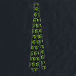 Corbata Vintage Science Ficción Green Planet w Spaceship<br><div class="desc">¡Ya está disponible! ¡Corbatas impresas de doble cara! ¡Dos veces más agradable! Planetas de ciencia ficción de ilustracion de época futurista e imagen del espacio exterior. Una nave espacial que vuela alrededor de la atmósfera de un planeta verde neón con muchos asteroides y estrellas en el cielo en el futuro....</div>