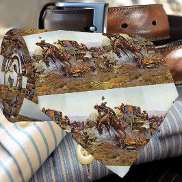 Corbata Vintage Vaquero Occidental en el campamento de Buc