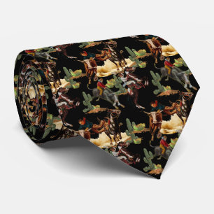 Corbata Vintage Western Rodeo Events Cowgirl Cowboy