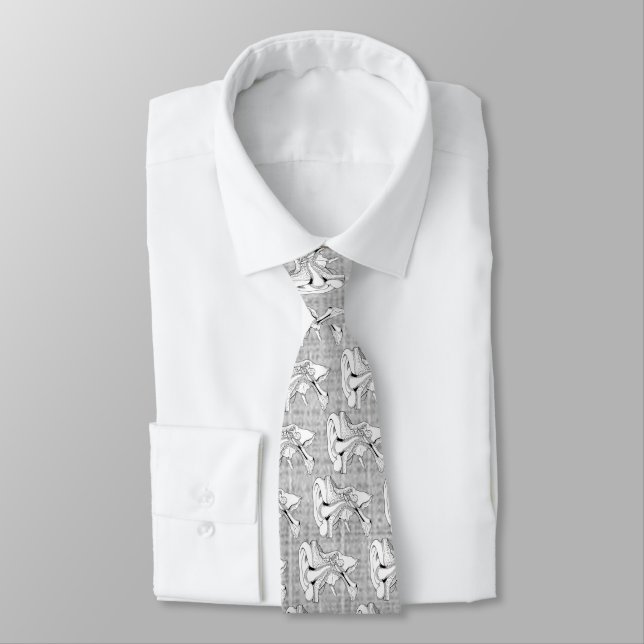 CORBATA VINTAJE DE ANATOMÍA OAR (Atado)
