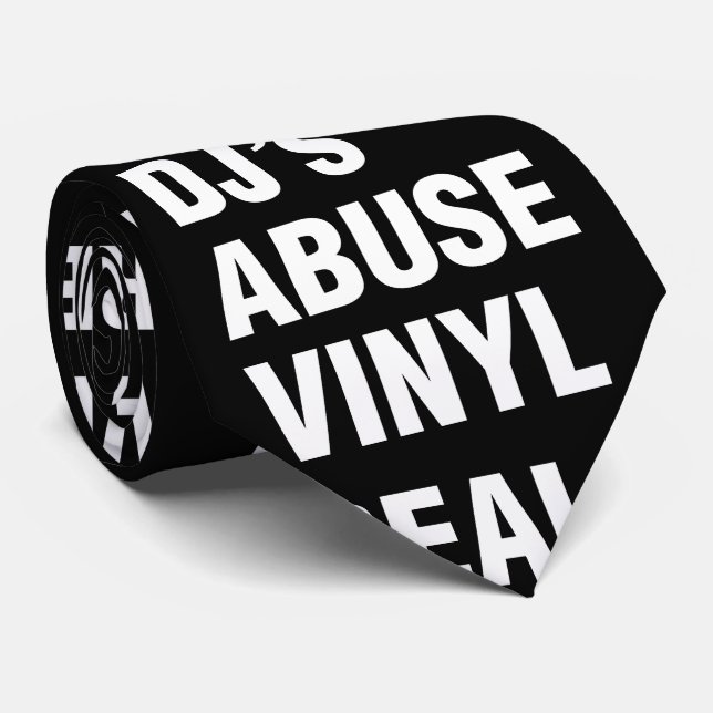 CORBATA VINYL DE ABUSO DE DJ REAL (Enrollado)