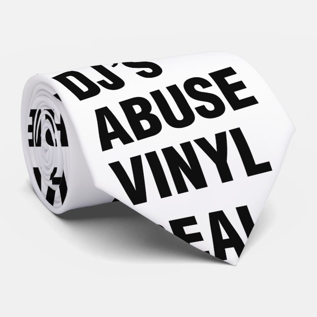 CORBATA VINYL DE ABUSO DE DJ REAL (Enrollado)