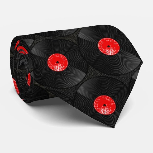 Corbata Vinyl Rhythm – Ritmos Retro (Enrollado)