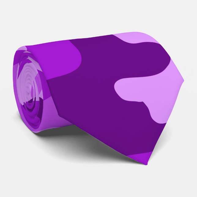 Corbata Violet Camo Neck Tie (Enrollado)