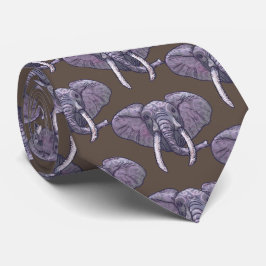 Corbata Violet Elephant Tie