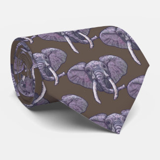 Corbata Violet Elephant Tie