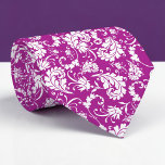 Corbata Violet Floral Pattern Custom Necktie<br><div class="desc">This custom necktie features a sophisticated floral pattern, making it a stylish and unique accessory. It's perfect for adding a touch of personality to any outfit, whether it's for a special occasion or everyday wear. The high-quality fabric ensures a comfortable and long-lasting wear, and the custom design allows you to...</div>